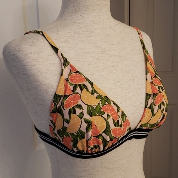 Xhilaration Citrus Print Bikini Top - Picture 5 of 12